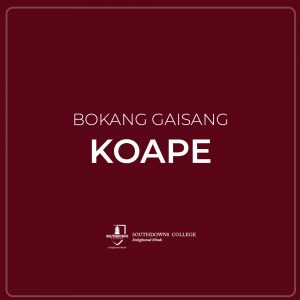 Bokang Gaisang Koape