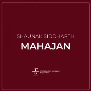 Shaunak Siddharth Mahajan