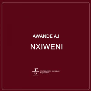 Awande AJ Nxiweni