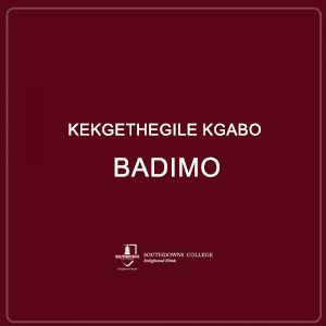 Kekgethegile Kgabo Badimo