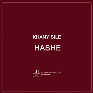 Khanyisile Hashe