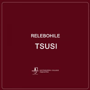 Relebohile Tsusi