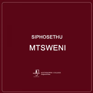 Siphosethu Mtsweni