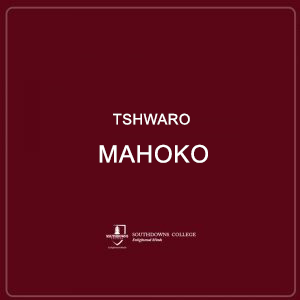 Tshwaro Mahoko