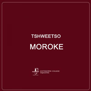 Tshweetso Moroke